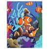 Coloring by numbers A5, ONLANDIA "AQUARIUM", WITH ACRYLIC PAINTS on cardboard, brush