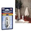 UNIBOB / Self-adhesive chrome-plated hook large, up to 2 kg, traceless removal, blister