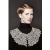 Снежинка / Snowflake / Lace round collar with an ornament of curly twigs
