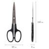 Scissors BRAUBERG "Standard" 160 mm, classic shape, black
