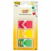 Bookmark adhesive POST-IT arrow, plastic, 24 mm, 3 colors x 20 pieces