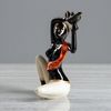 Керамика ручной работы / Figurine "Ethiopian with a lamp" 20 cm