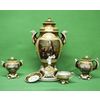 Дельта-Х / Samovar in porcellana elettrico modello 7 con paia di tè, d'autore