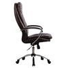 Silla de oficina METTA "LK-3CH", cuero, cromo, marrón