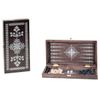 GamesDealer / Backgammon strada wenge, disegno argento "Vyun" (290 * 145 * 40)