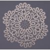 Снежинка / Snowflake / Lace napkin with floral pattern