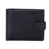Purse mens BEFLER "Grade", 125х95 mm, genuine leather button, black