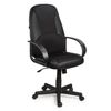 Office chair BRABIX "City EX-512", black leatherette, black fabric, TW