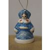 Christmas tree toy "Snegurochka" ceramic