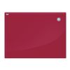 Board magnetic marker glass (60x80 cm), RED, OFFICE, "2x3" (Poland)
