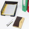 Tray horizontal paper BRAUBERG "Basic", A4 (360х270х75 mm) with grooves, mesh, black