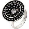 Ring with gold and black collection “Champagne”