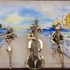 Золотая антилопа / Painting "Trio" hand-drawn on onyx