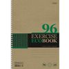 HATBER / Carnet A4 96 feuilles., Peigne, cage, couverture kraft, support, "Ecobook" / 8 pcs.
