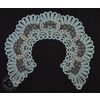 Елецкие кружева / Yelets lace / Lace collar, white with gold