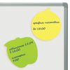 BRAUBERG / Self-adhesive block (stickers) curly NEON "Assorted", 3 colors x 50 sheets, euro hanger