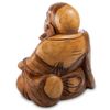 Decor and Gift / Wooden figurine "Hotei - God of happiness, wealth and prosperity" 50 cm