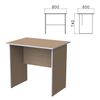 Budget table, 800 x600 x740 mm, ontario nut