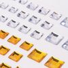 Self-adhesive rhinestone "Square", 6-15 mm, 80 PCs., color: Golden/silver, on a substrate, TREASURE ISLAND
