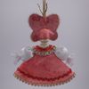 Потешный промысел / Christmas tree toy from porcelain "Butterfly"