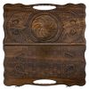 GamesDealer / Backgammon sculpté "Infinity 2" avec manche 60, Haleyan