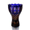 Гусевской Хрустальный завод / Crystal vase for flowers "Star Carousel" blue