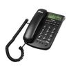 RITMIX RT-440 black phone, caller ID, speakerphone, speed dial of 3 numbers, auto-dialing, date, time, black