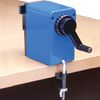Sharpener mechanical BRAUBERG "RoboBlue", metal mechanism, black/blue