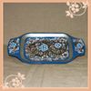 Bread tray - blue silver painting