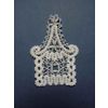Снежинка / Snowflake / Lace decor "Santa Claus's House"