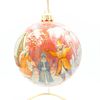 Палех / Palekh / Christmas tree ball "Snow Maiden" glass, master Chaparina