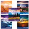 BRAUBERG / Notebook A5, 96 sh., Cage, selective varnish, STUNNING LANDSCAPES / 14 pcs.