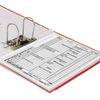 Chất kết dính BRAUBERG tráng PVC 80 mm có góc, màu đỏ (tăng gấp đôi tuổi thọ)