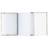 HATBER / "Desen" defter KÜÇÜK FORMAT 80 + 50 yaprak A6, 105x145 mm, tarak, birleşik blok, karton, lastik bant