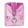 Pencil case-cosmetic bag INLANDIA, soft, translucent "Glossy", pink, 20х5х6 cm