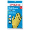 ЛАЙМА / Latex household gloves "Standard" REUSABLE, cotton dusting, size XL (very large)