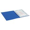 Folder with side metal clip BRAUBERG standard, blue, 100 sheets 0.6 mm