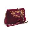 Victoria Velvet Bag with Long Handle, Torzhok Gold Seamstress