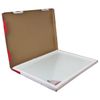 Pizarra de cristal para rotulador magnético (60x90 cm), 3 imanes, BLANCO, BRAUBERG