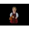 Ковровская глиняная игрушка / Figurine "Young lady Mashenka with a wreath", small