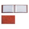 DPS / Single row business card holder for 28 business, discount or credit cards, brown
