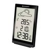 Meteorological station BRESSER TemeoTrend ST, temperature sensor, clock, alarm clock, black