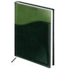 Agenda senza data A5 (138x213 mm) BRAUBERG "Bond", sotto pelle mista con onda, 160 fogli, verde/verde chiaro