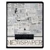 Альт / Notebook A5 48 l. bracket, cage, glossy varnish, "Newspaper" / 10 pcs.