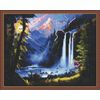 ВанГогВоМне / VanGogVoMne / Diamond mosaic "Mountain waterfall" 40x50 cm