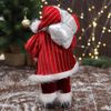 Зимнее волшебство / Doll "Santa Claus, in a red striped coat, with gifts"