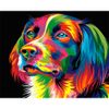 Опт-картина / Pittura con numeri 40x50 Cane arcobaleno