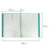 Folder 20 liners BRAUBERG "Office", green, 0.5 mm