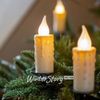 Kaemingk / Garland Giant geschmolzene Kerzen 30 mattweiße Lampen auf Clips 12 m, PVC grün, IP20