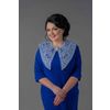 Снежинка / Snowflake / Lace collar with an ornament of twigs with leaves